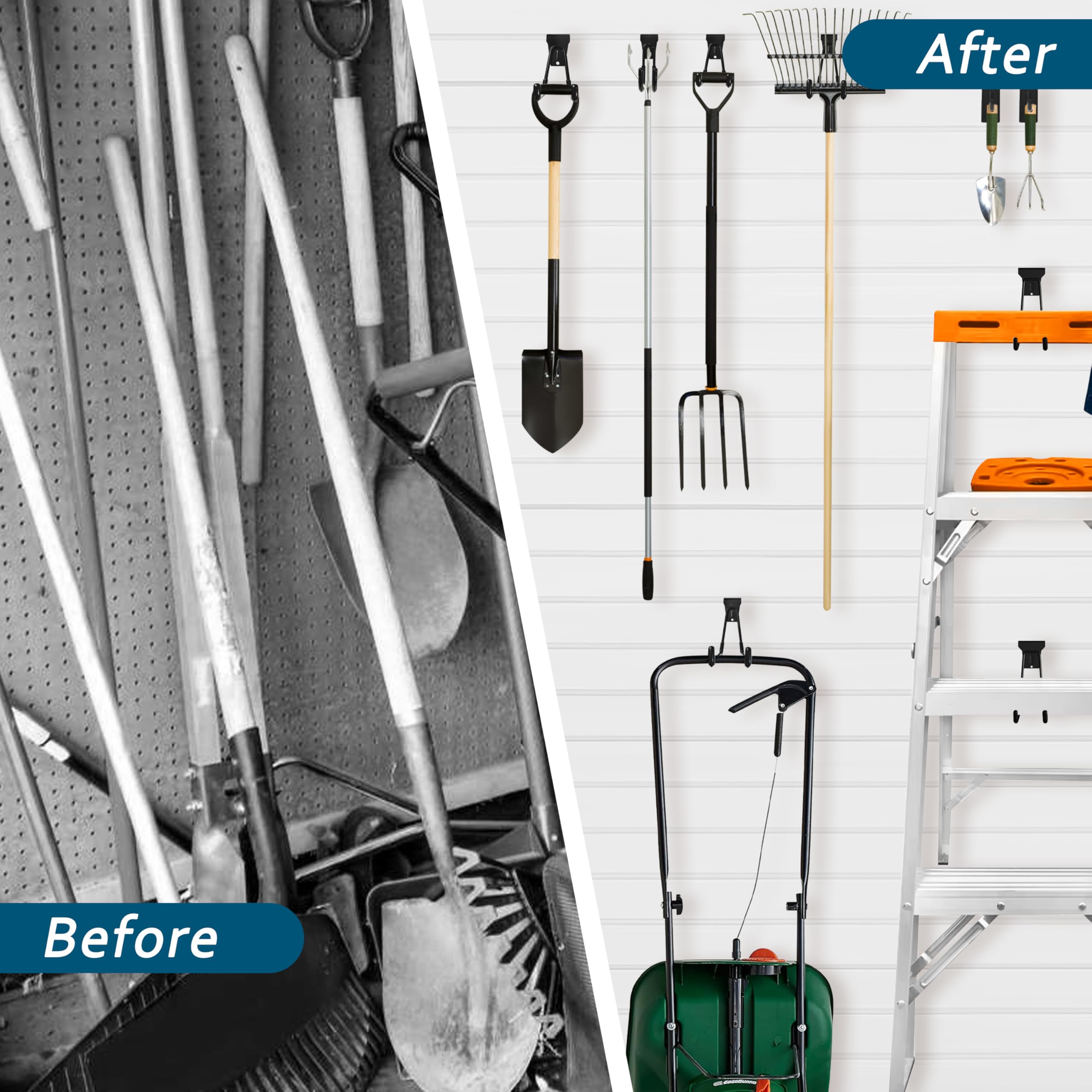 Klasit small J-hook for tidy tool storage and quick access.
