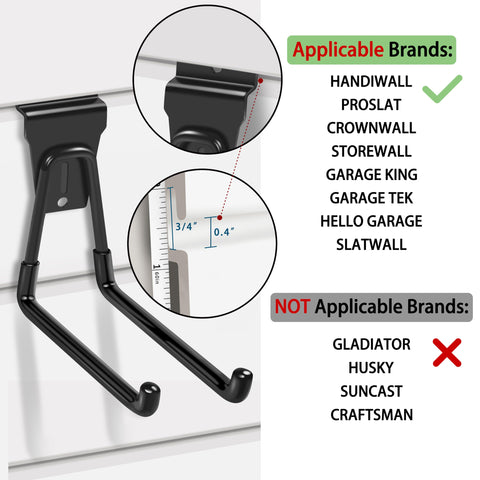 Klasit small U-hook closeup highlights durable steel construction and secure fit.