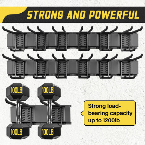 Klasit versatile storage for garden tools, hoses, and sports gear.