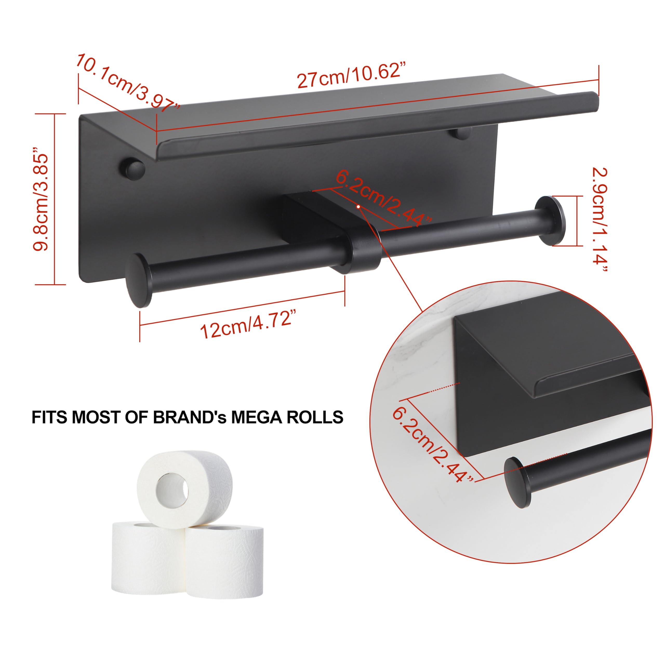 KLDKLD hidden screw installation ensures a clean seamless look