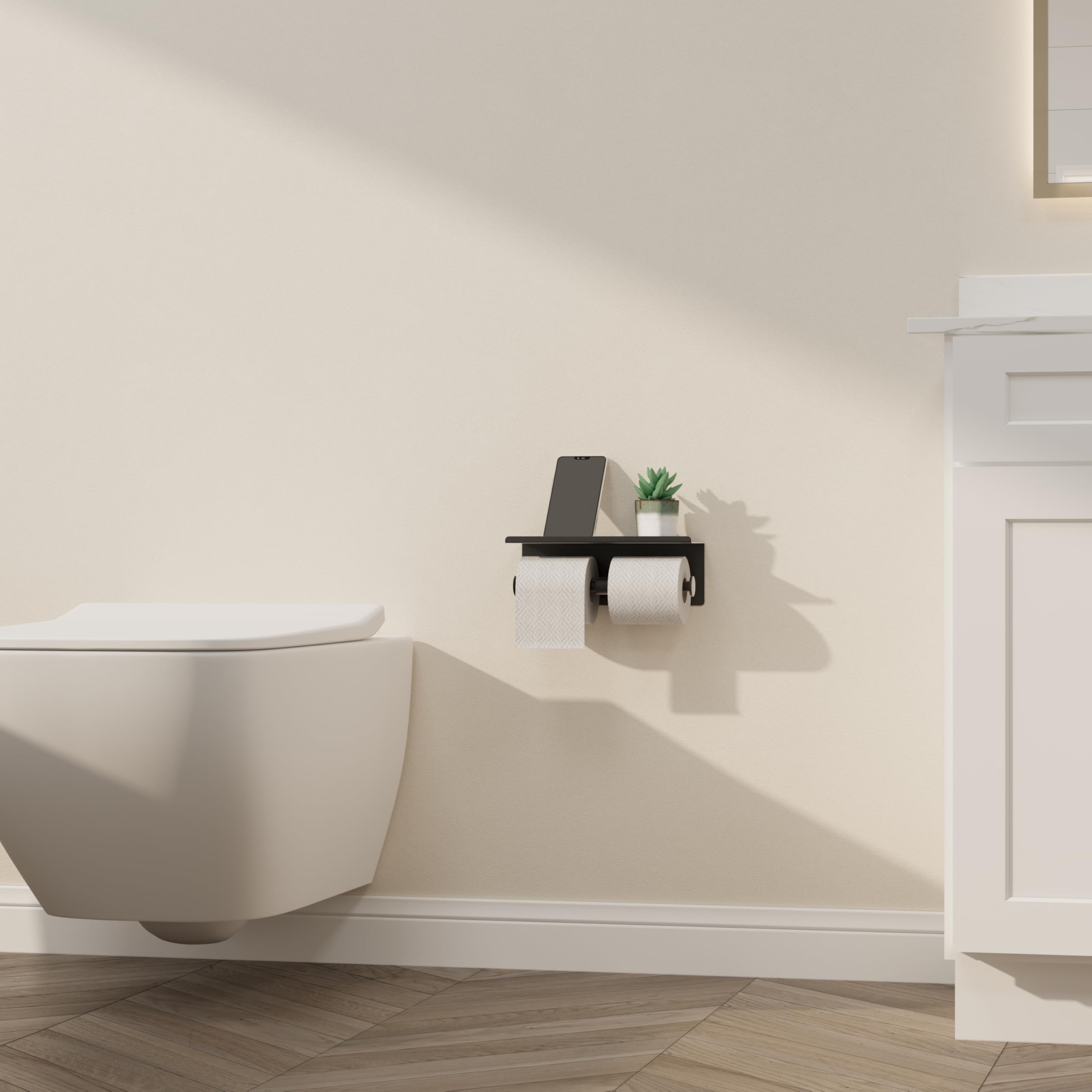 KLDKLD fits standard toilet paper rolls for universal compatibility