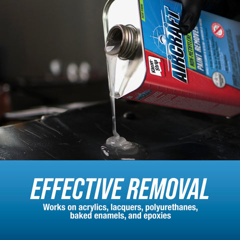 KLEAN-STRIP epoxy coating removal on automotive part in progress