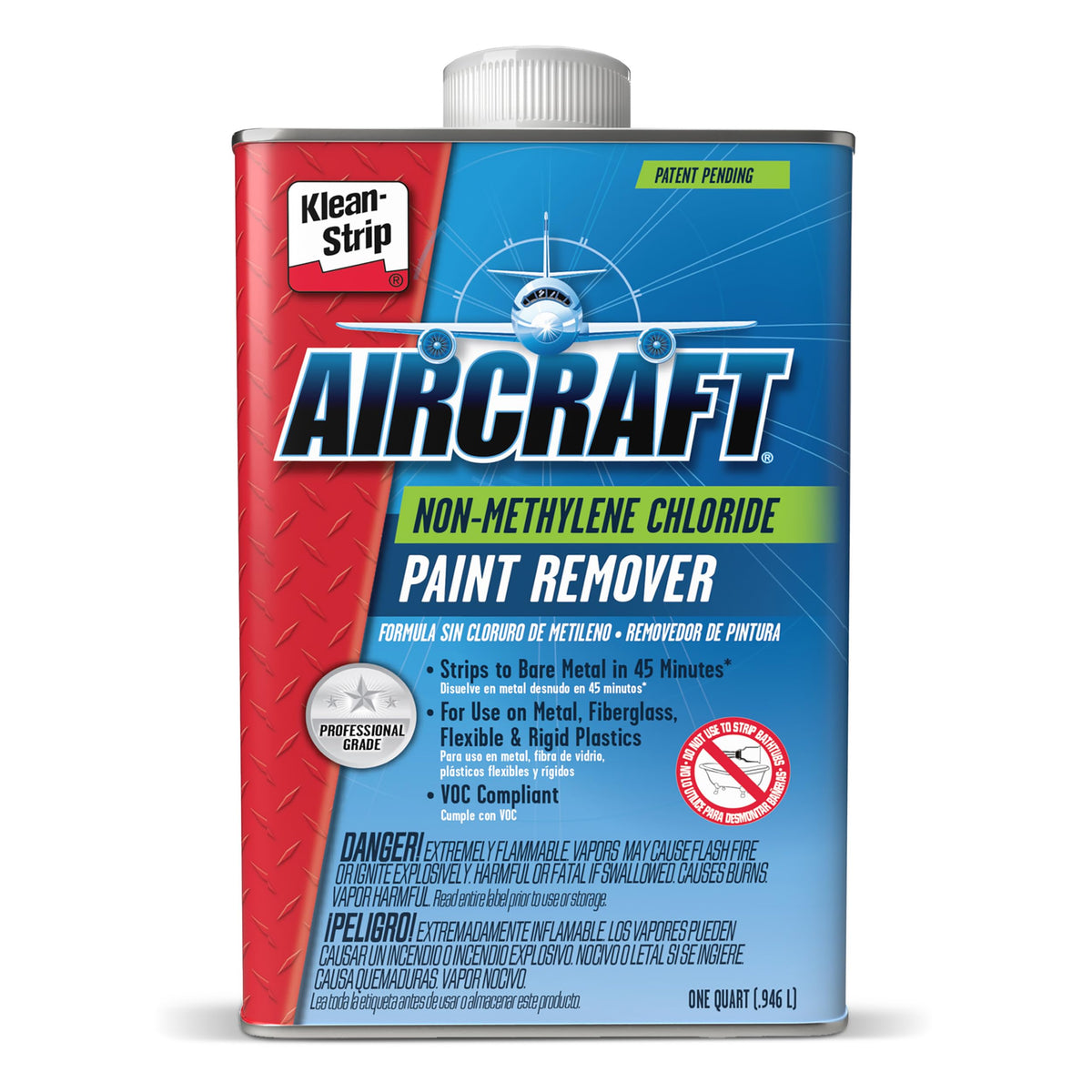 KLEAN-STRIP paint remover bottle pour shows fast action for coatings