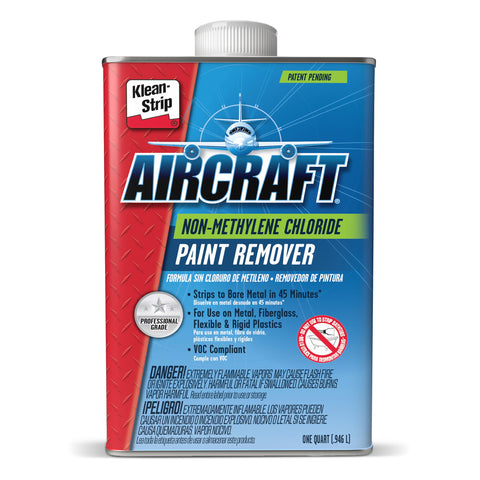 KLEAN-STRIP paint remover bottle pour shows fast action for coatings