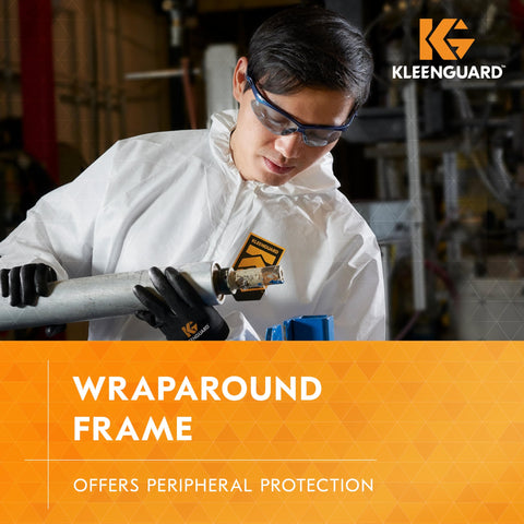 KleenGuard Nemesis blue-shield copper lenses filter blue light for sharp vision.