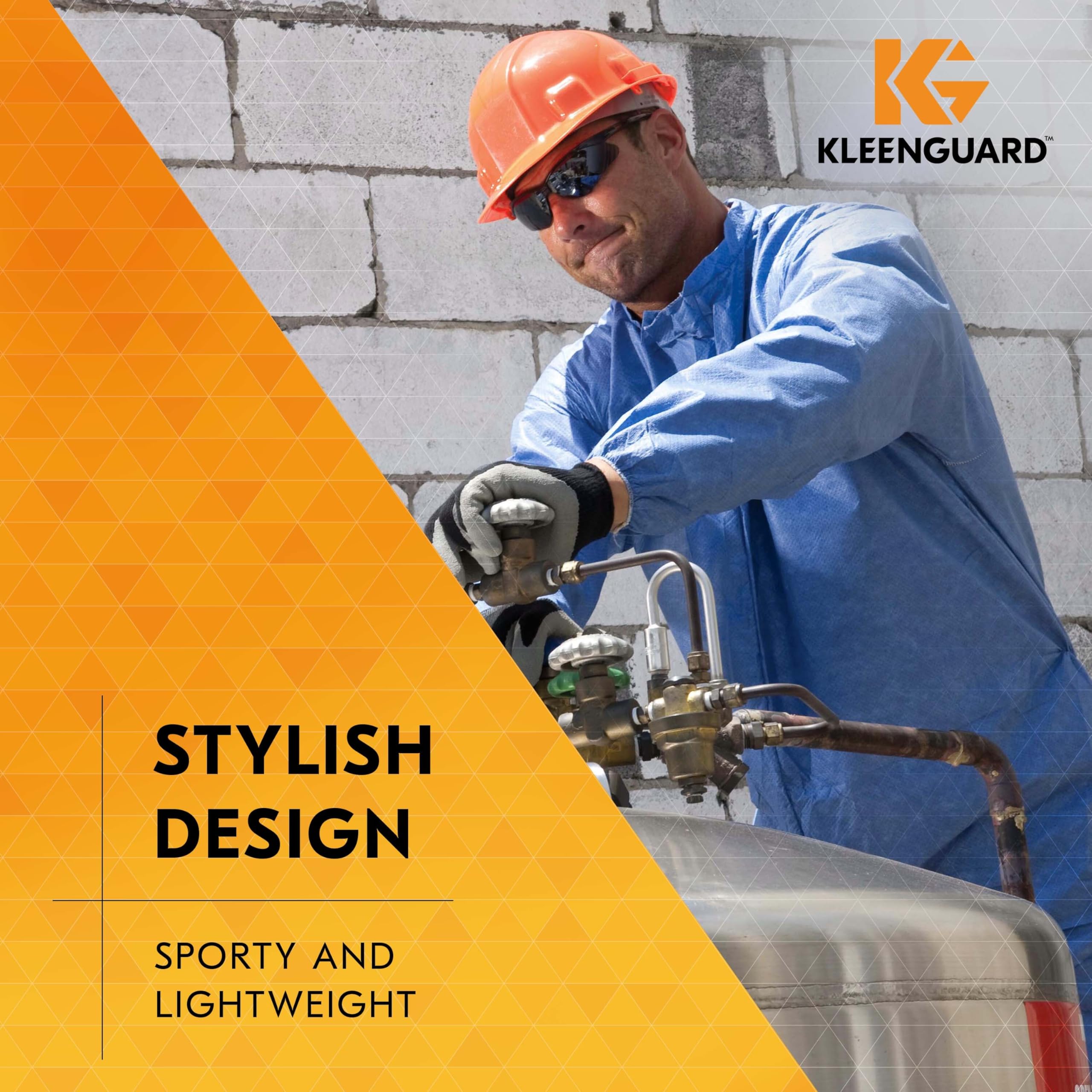 KleenGuard Nemesis flex-dry nosepiece channels sweat to prevent slippage during work.