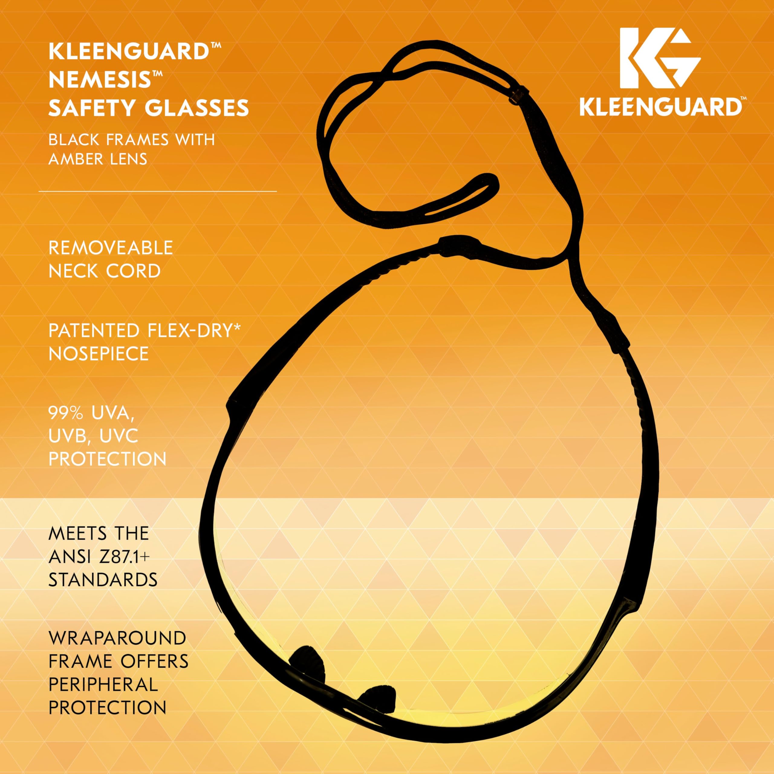 KleenGuard Nemesis lightweight design minimizes fatigue during ongoing use.