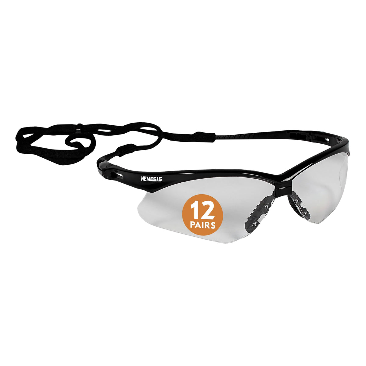 KleenGuard Nemesis safety glasses with clear lenses for daily eye protection.