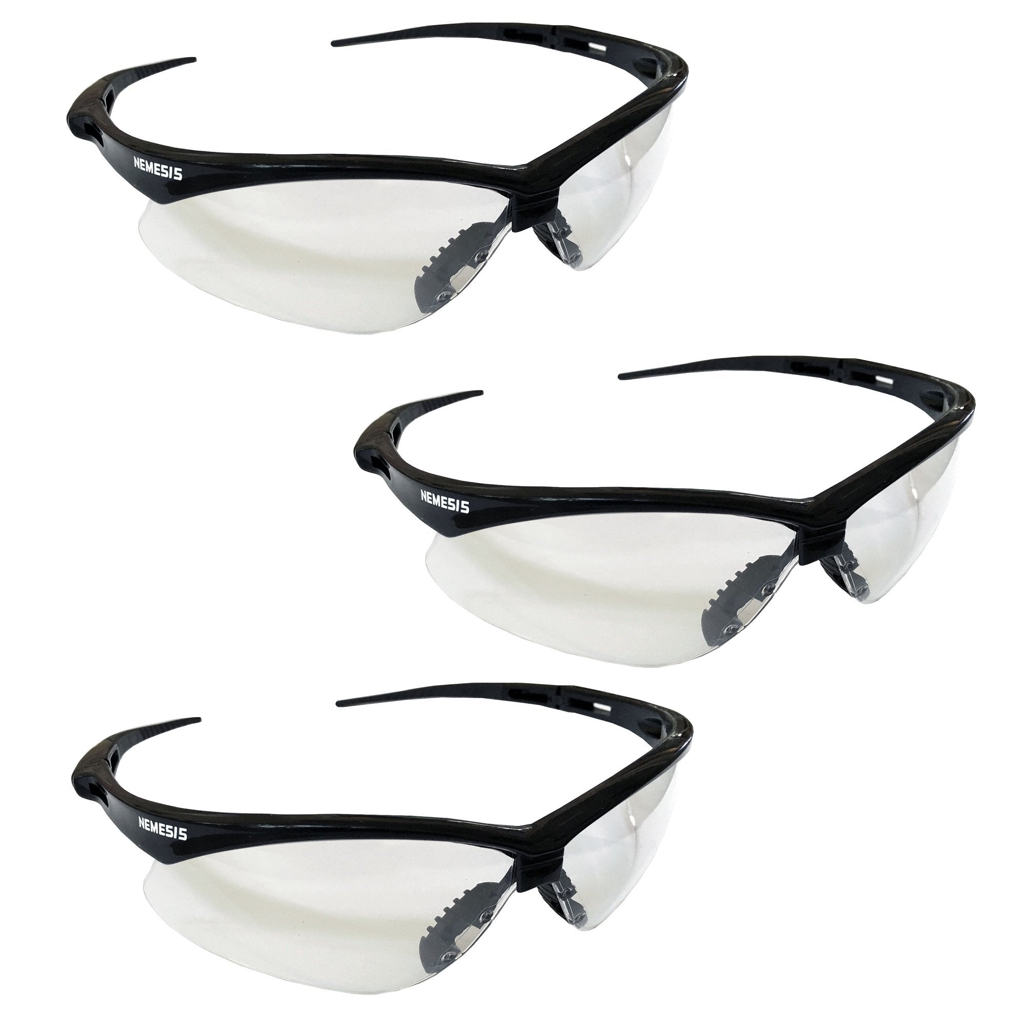 KLEENGUARD Nemesis safety glasses with clear lenses for indoor visibility