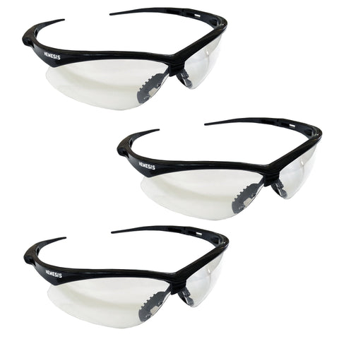 KLEENGUARD Nemesis safety glasses with clear lenses for indoor visibility