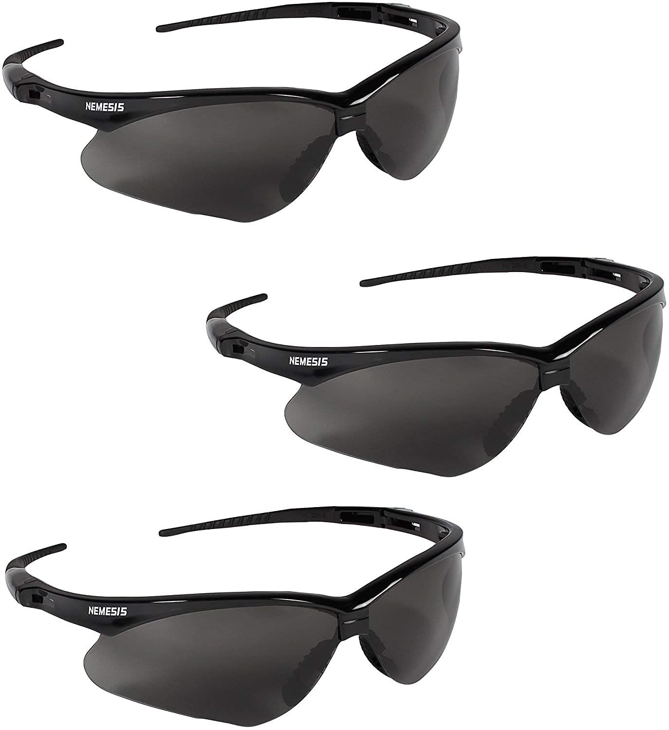 Kleenguard Nemesis safety glasses front view for comfort and protection.