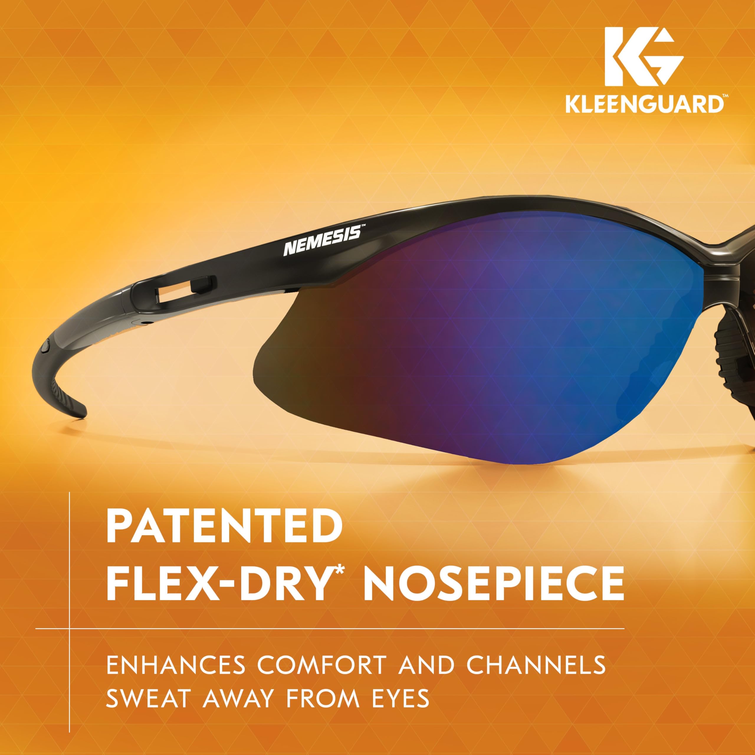 Soft touch temples provide comfortable all-day wear