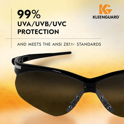 KleenGuard Nemesis soft-temples offer comfortable grip for long shifts.