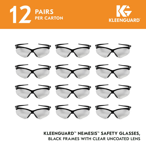 KleenGuard Nemesis wraparound frame for extended peripheral protection at work.