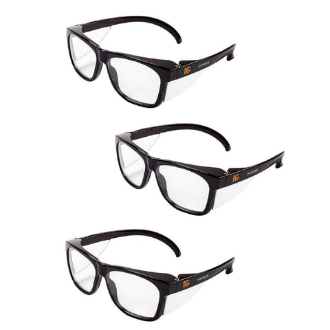 KLEENGUARD V30 Maverick safety glasses front view, lightweight design for all-day wear.