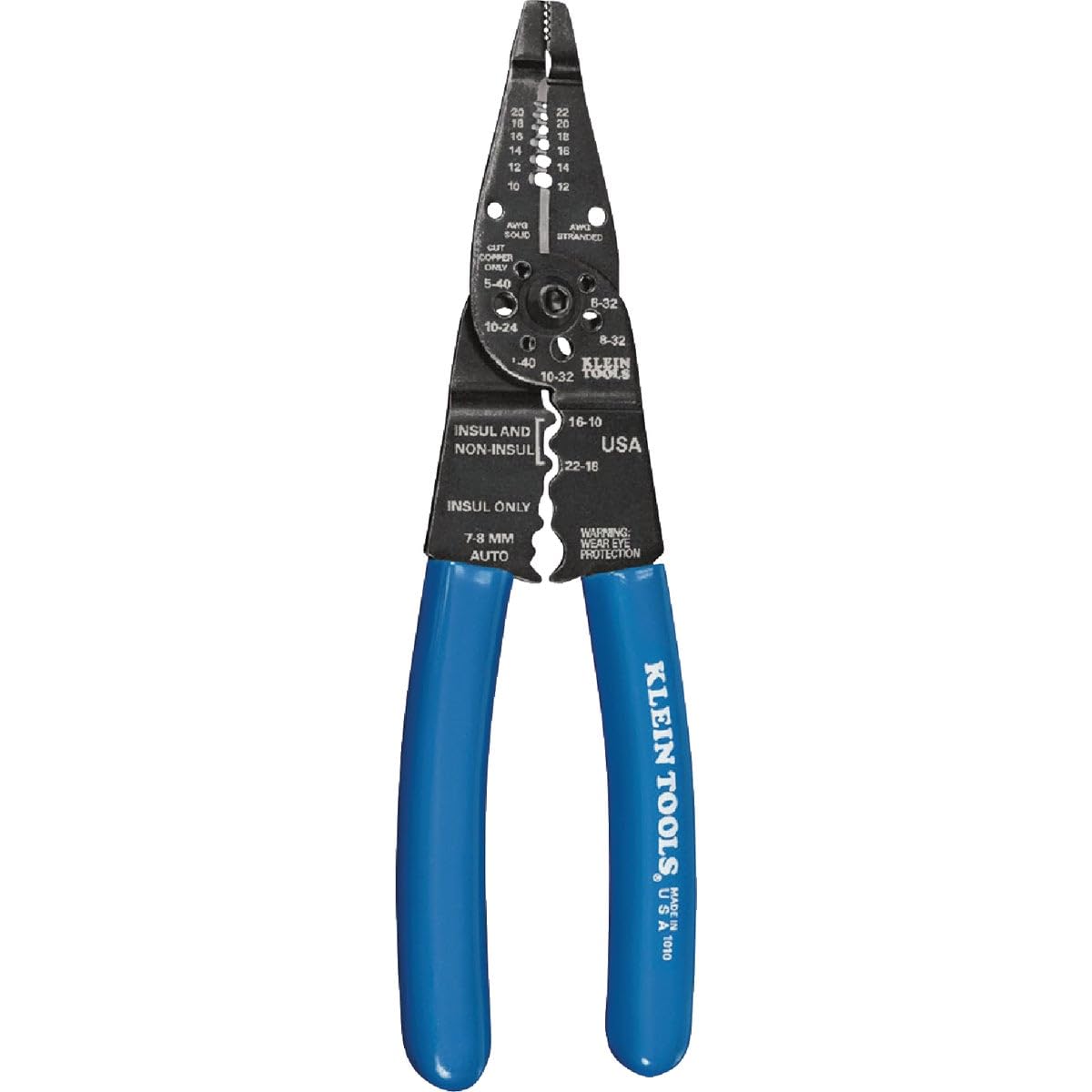 Klein Tools 1010 front-of-pivot cutting action in tight spaces.