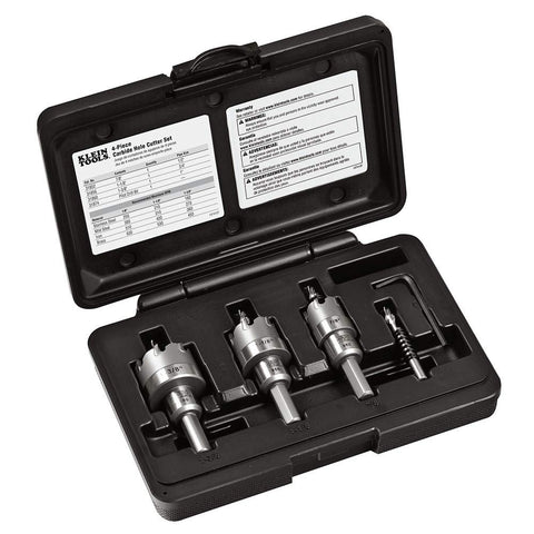 Klein Tools 31872 heavy-duty hole saw kit case keeps tools organized