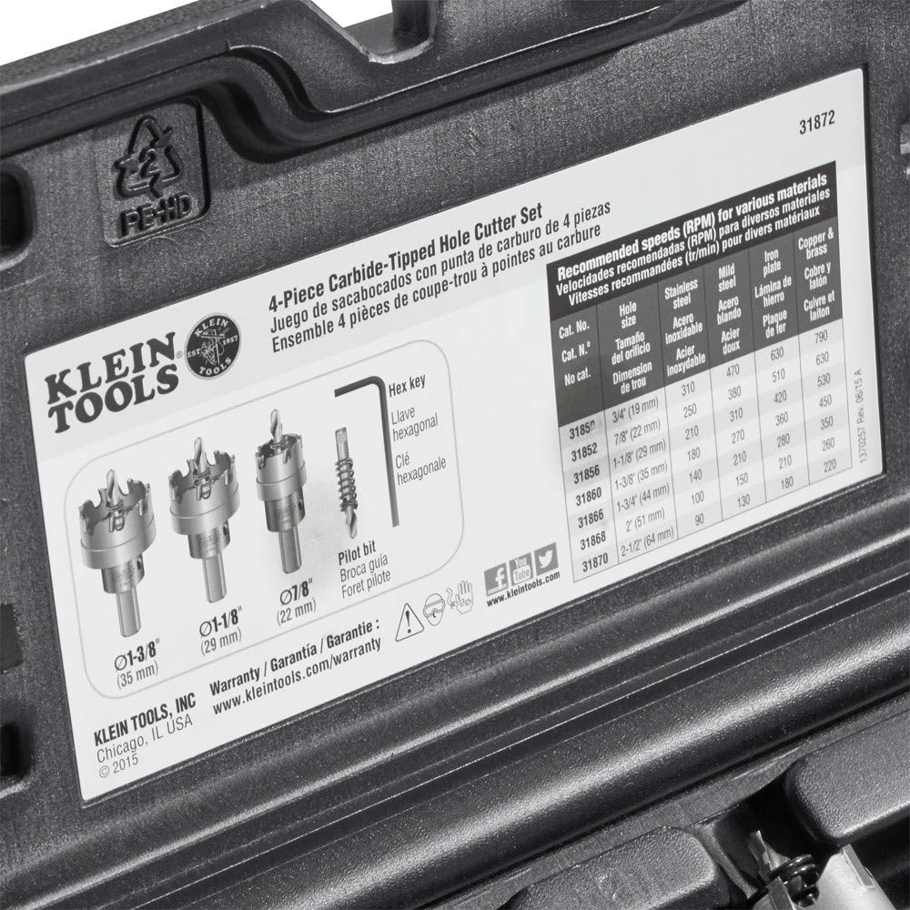 Klein Tools 31872 rust-proof molded case keeps components secure