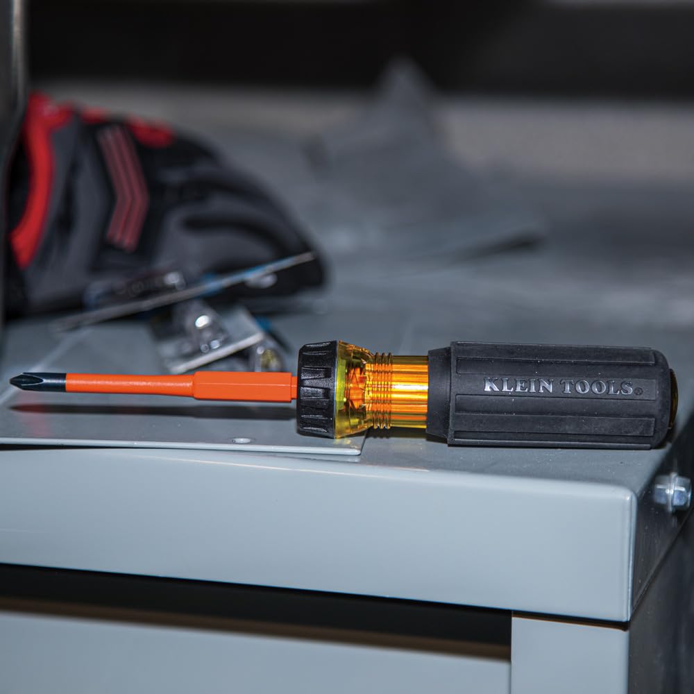 Klein Tools 32293 1000-volt insulation protects during wiring tasks.