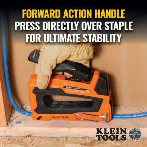 Klein Tools insulated staples 450-003 and 450-004 compatibility details.