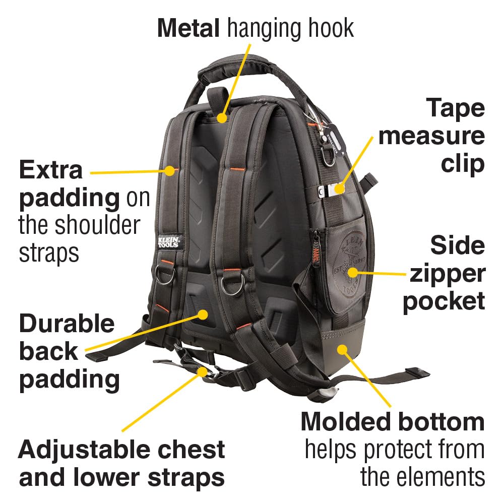 Reinforced handle with aircraft cable on Klein Tools 55485 for tough transport