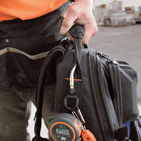 Hang hook feature on Klein Tools 55485 provides easy access on-site
