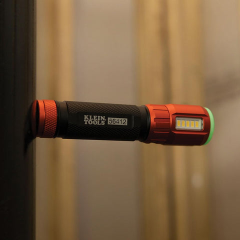 Glow ring charges while in use for quick visibility.