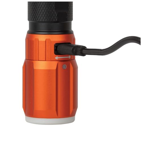 Hands-free work light with magnetic mounting for convenience.
