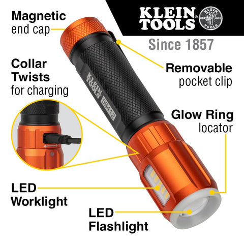 56412 flashlight side-barrel LEDs provide broad area illumination.
