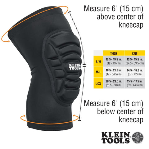 Klein Tools 60592 contoured EVA knee pad for natural movement