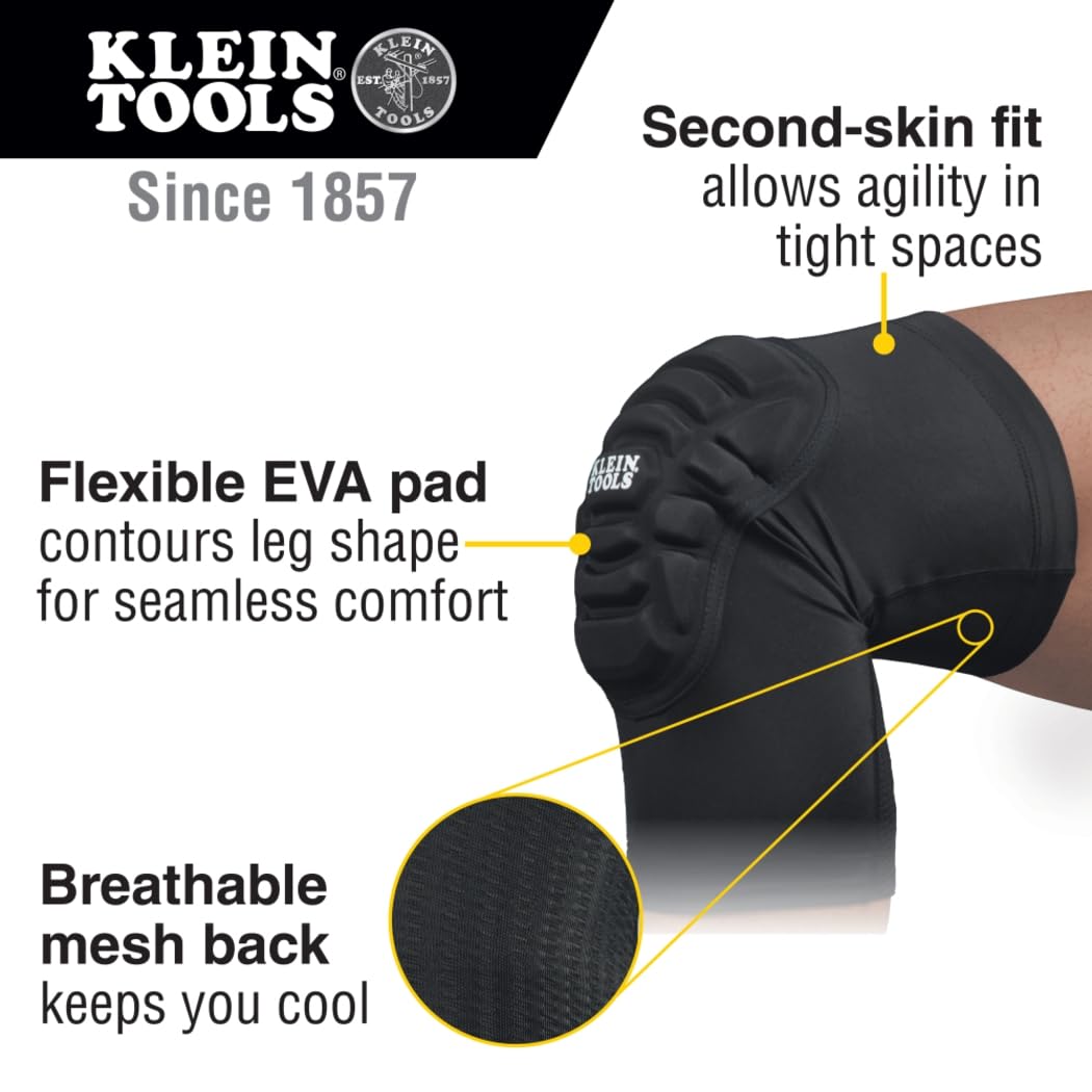 Klein Tools 60592 knee pad sleeve fit on the leg