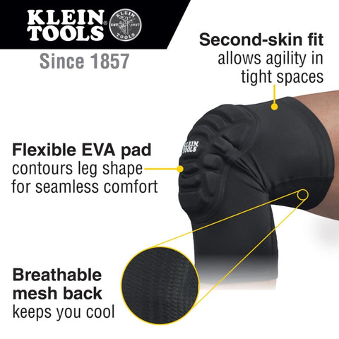 Klein Tools 60592 knee pad sleeve fit on the leg
