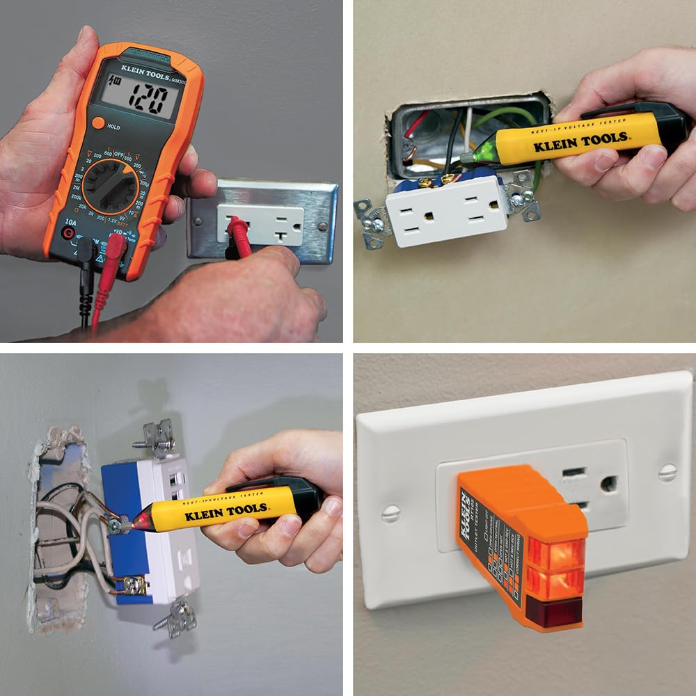 Klein Tools 69149P measures up to 600V AC/DC for versatile testing.