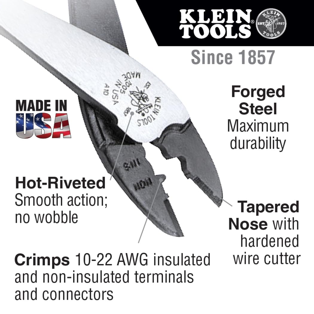 Klein Tools 80028 adjustable wrench delivers solid leverage for fast adjustments.