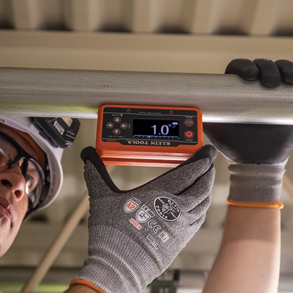 Klein Tools 935DAGL high-contrast display improves readability in dim spaces