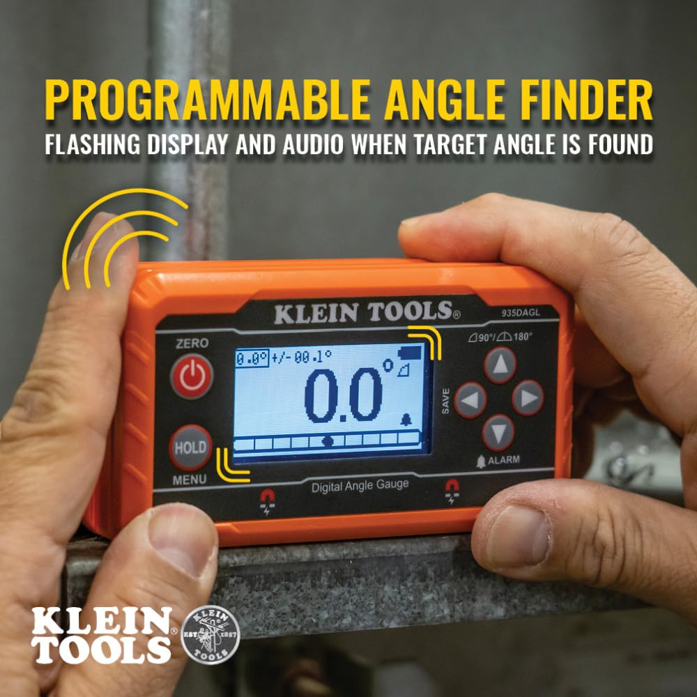 Klein Tools 935DAGL target pitch settings for quick reference during tasks