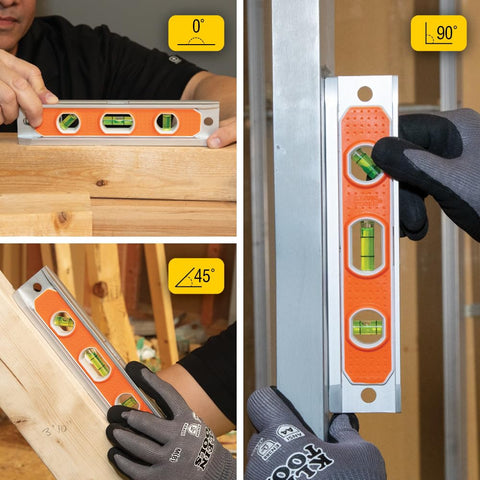 Klein Tools 935R level v-groove for conduits and pipes.