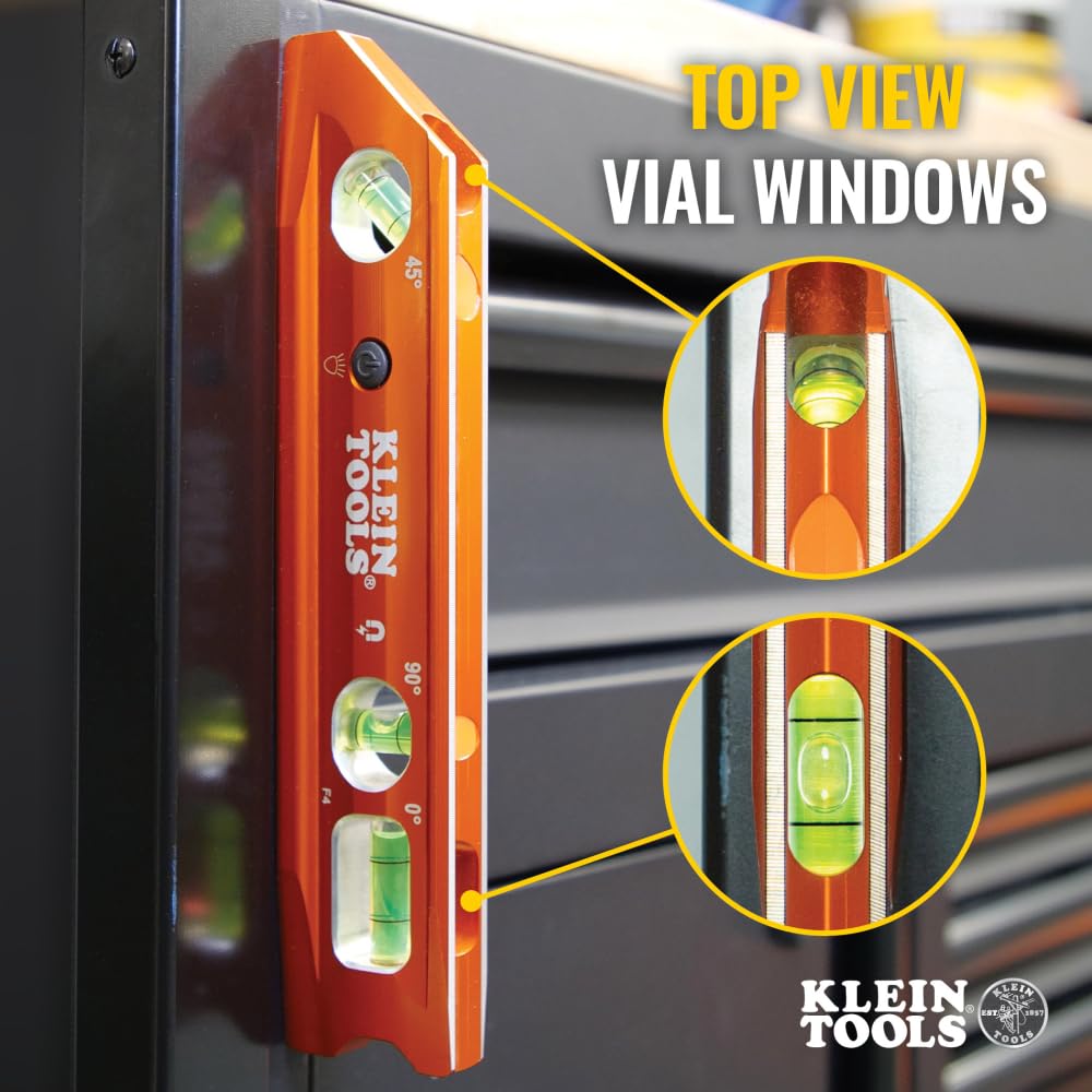 Klein Tools 935RBLT V-groove fits round surfaces like conduit securely.