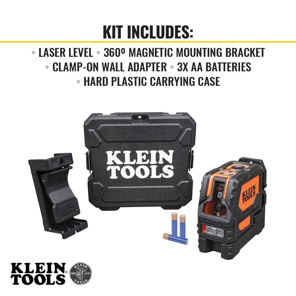 Klein Tools 93LCLS ceiling clamp mount enables overhead alignment