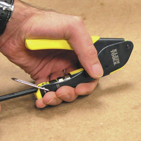 Klein Tools coax installation scenario demonstrates efficient workflow on site