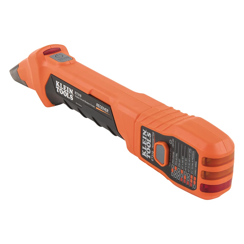 Klein Tools ET310 transmitter docks into the receiver for compact storage.