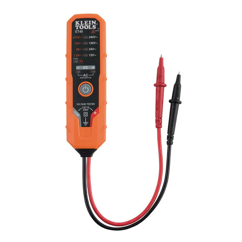 Klein Tools ET40 long battery life supports reliable measurements.