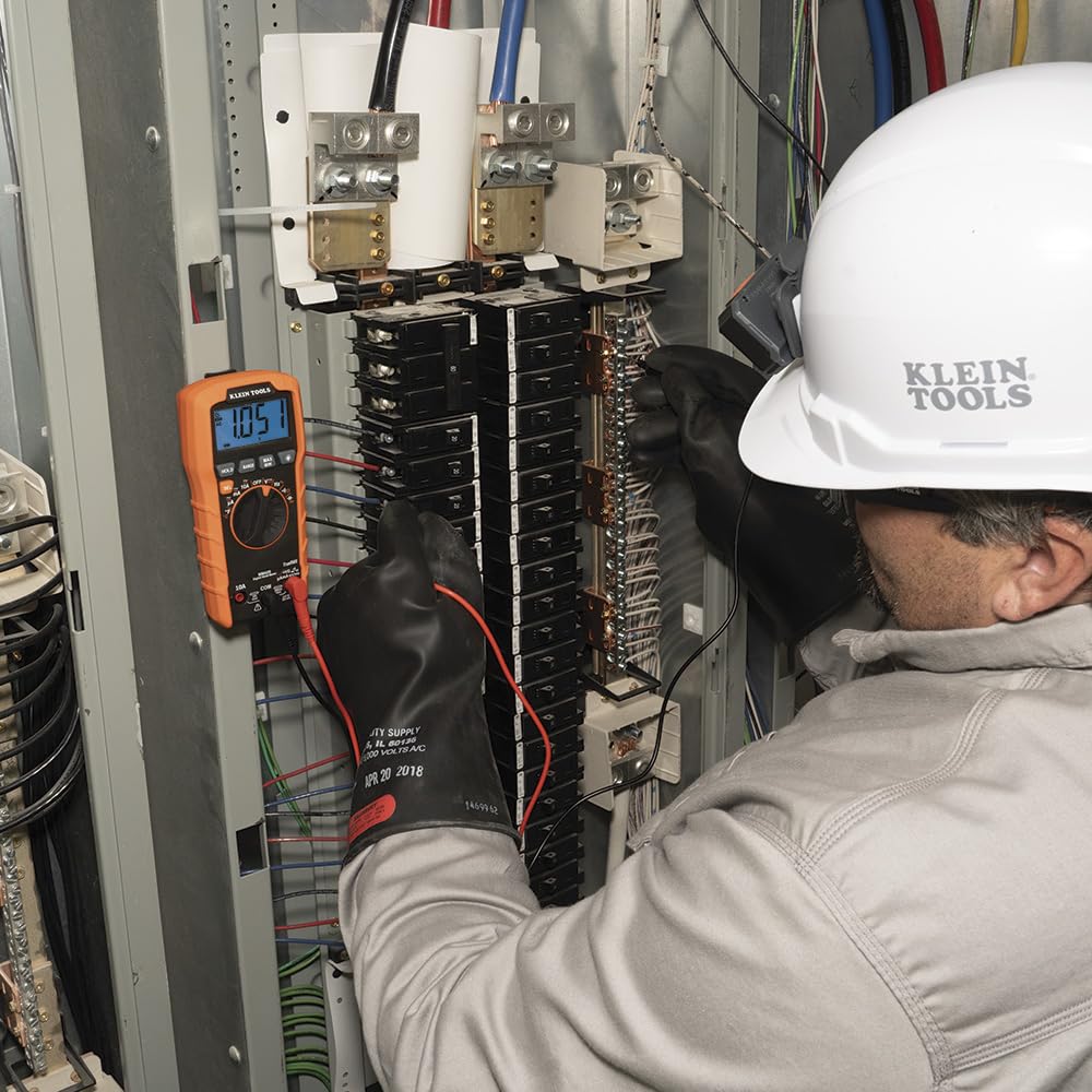 Klein Tools MM420 continuity test confirms circuit paths during troubleshooting