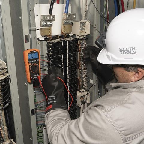 Klein Tools MM420 continuity test confirms circuit paths during troubleshooting