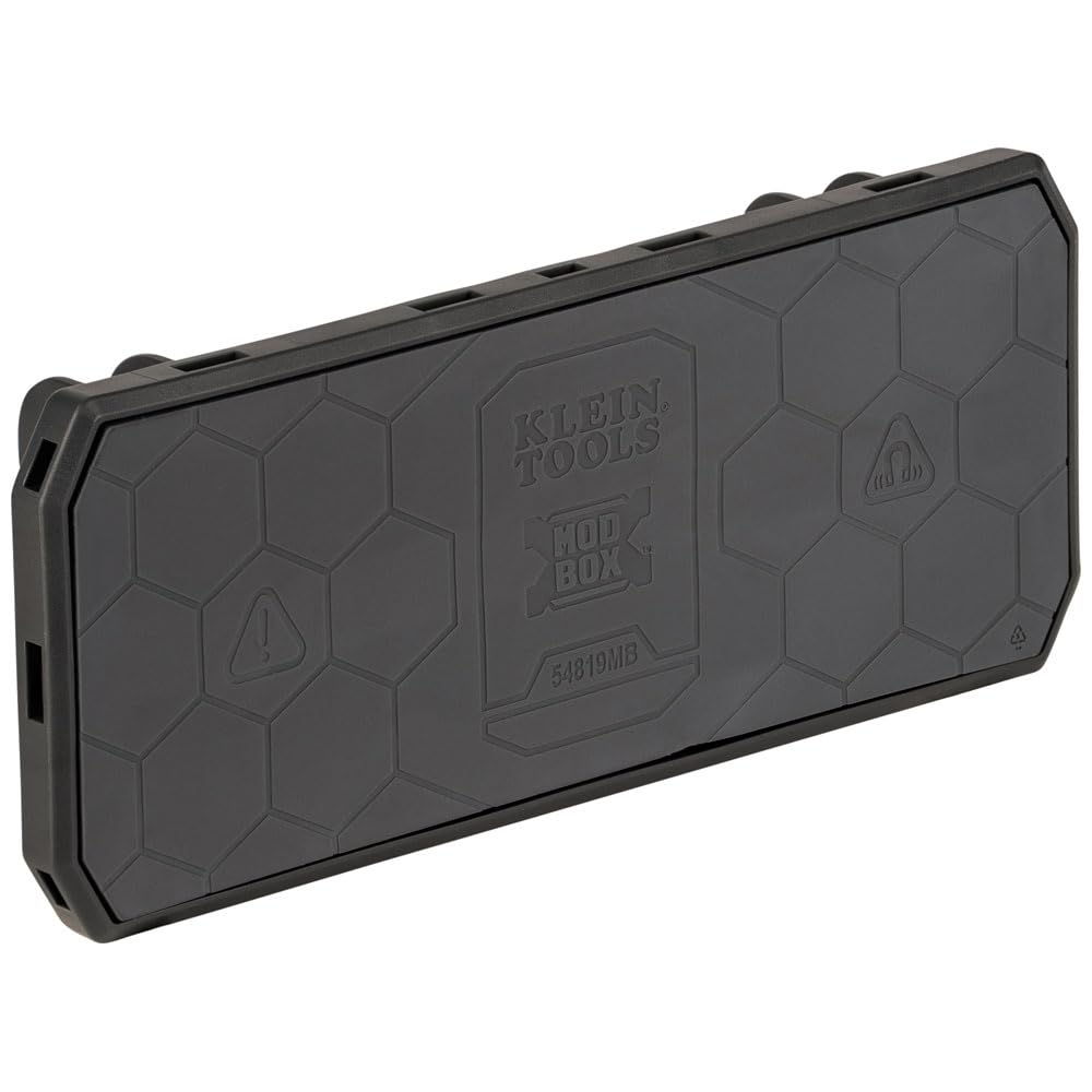 Klein Tools MODbox magnetic strip with powerful magnets for secure tool storage.