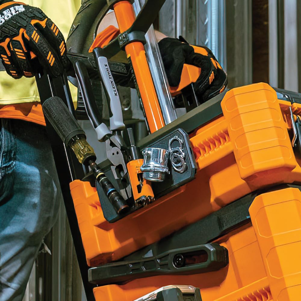 Klein Tools MODbox secure fasteners with magnetic strip.