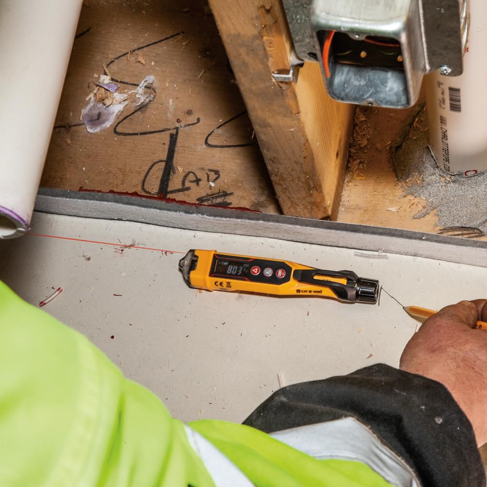 Klein Tools NCVT-6 distance readout shows meters, inches or feet