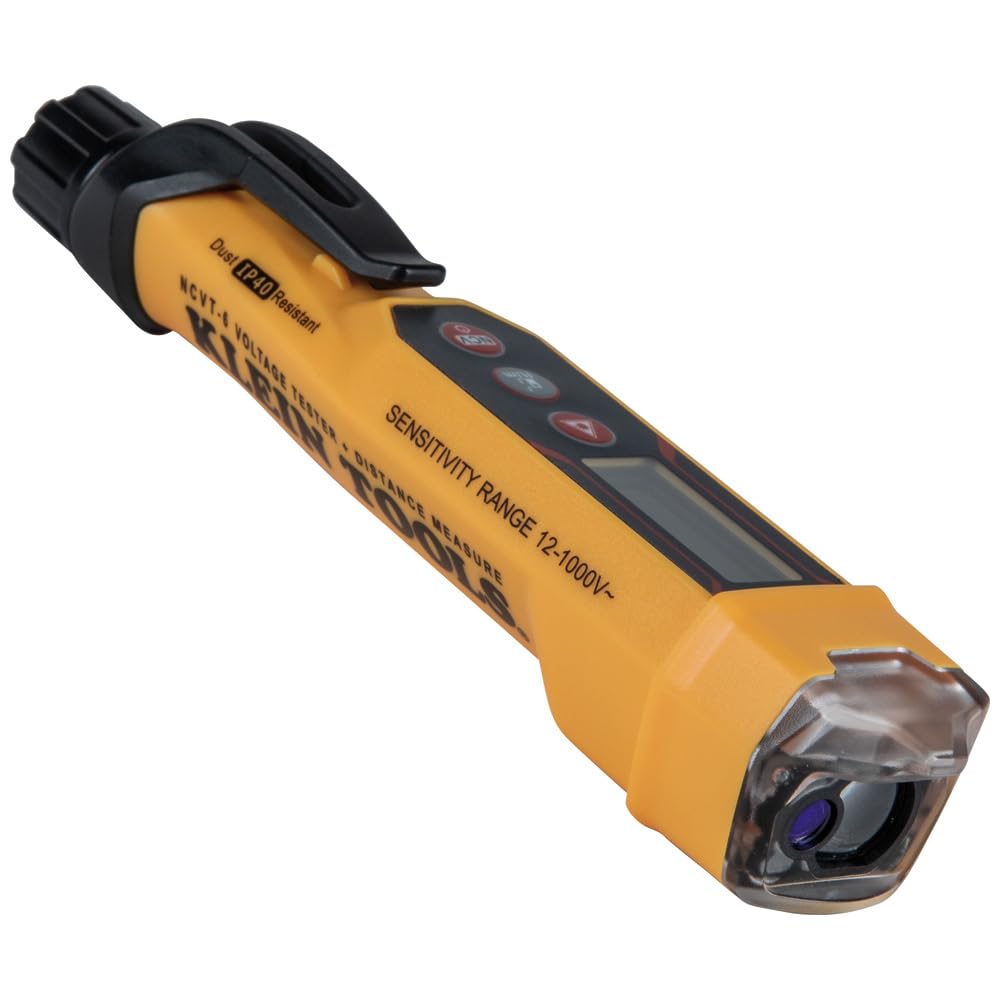 Klein Tools NCVT-6 detects 12-1000V safely on cables and outlets