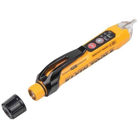 Klein Tools NCVT3PKIT handheld testing in a panel or fixture.