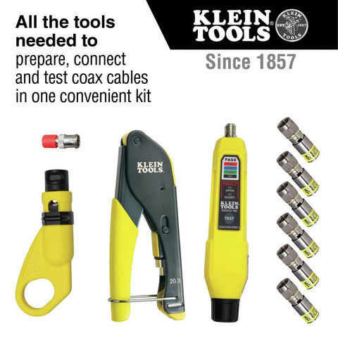 Klein Tools VDV212-008SEN crimp tool delivers fast, secure F-connector installations
